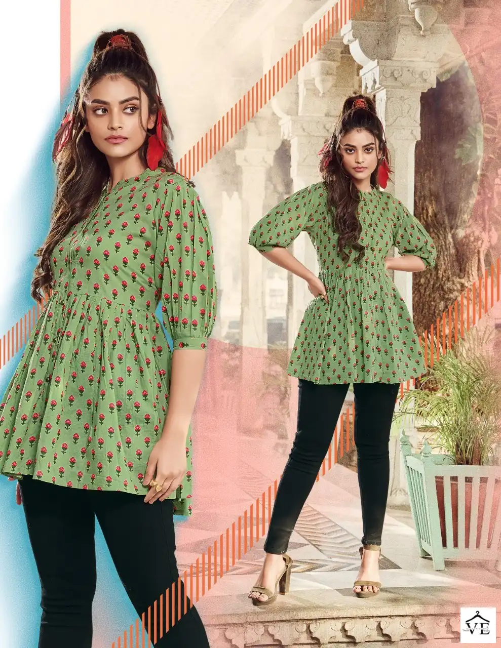 Passion Tree Flair Cotto Vol 1 Cotton Wholesale Tunics Catalog — Wholesale Kurtis, MPA wholesale from Surat - Gallery Image 4