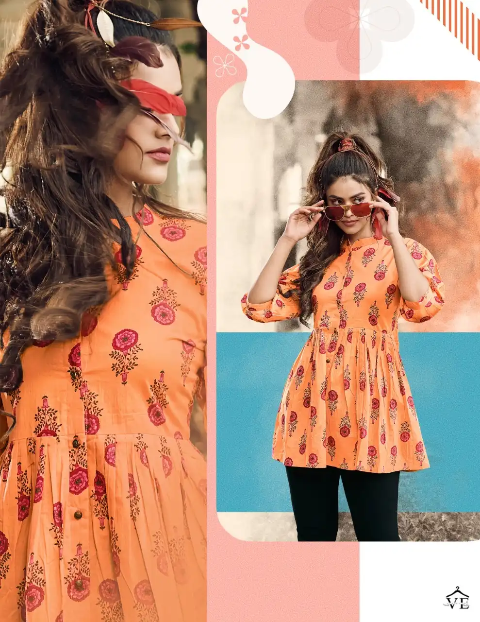 Passion Tree Flair Cotto Vol 1 Cotton Wholesale Tunics Catalog — Wholesale Kurtis, MPA wholesale from Surat - Gallery Image 5