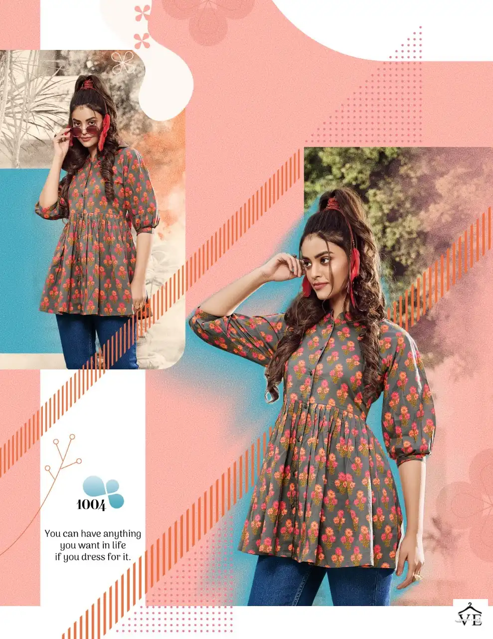 Passion Tree Flair Cotto Vol 1 Cotton Wholesale Tunics Catalog — Wholesale Kurtis, MPA wholesale from Surat - Gallery Image 6