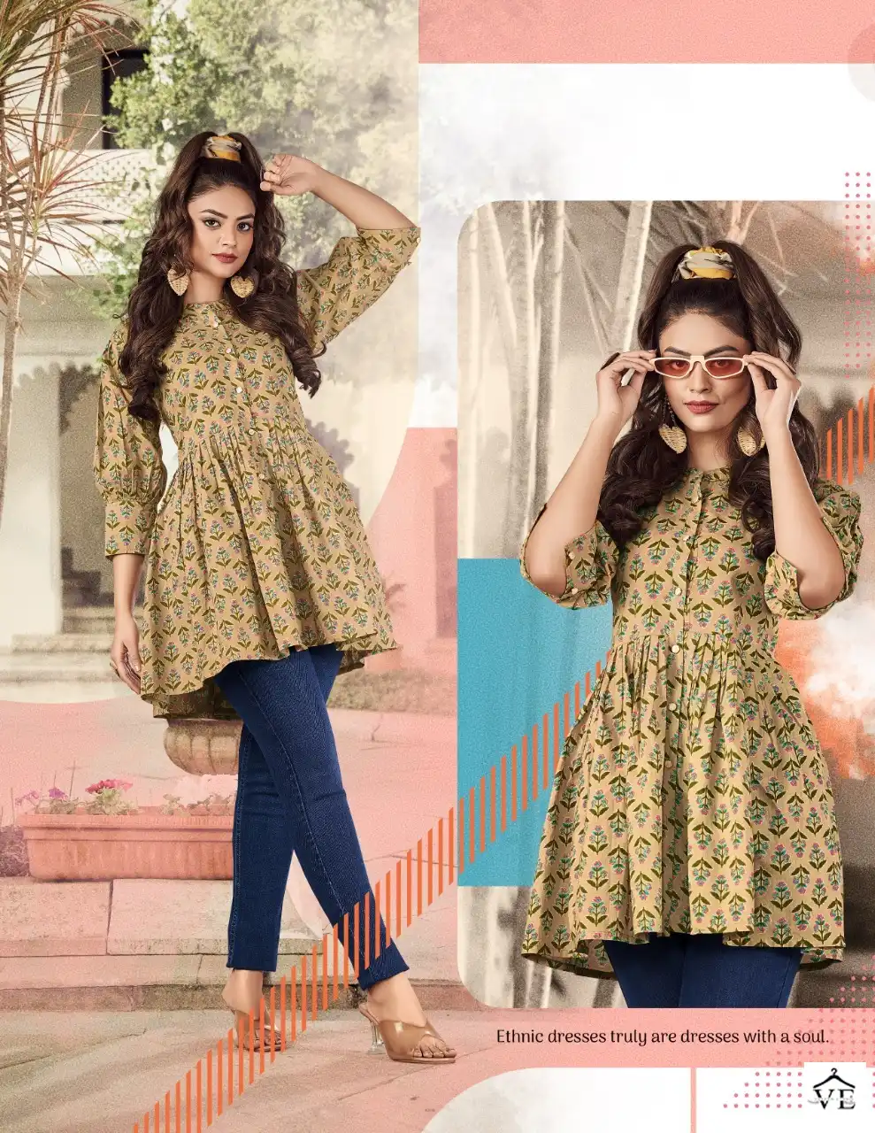 Passion Tree Flair Cotto Vol 1 Cotton Wholesale Tunics Catalog — Wholesale Kurtis, MPA wholesale from Surat - Gallery Image 7