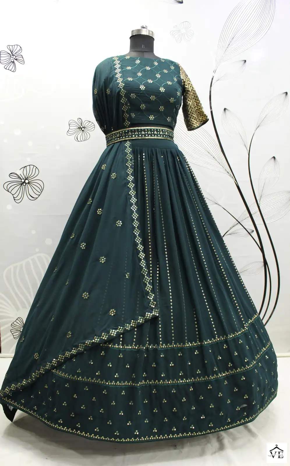 Shubhkala Girlish Vol 3 Georgette Wholesale Lehenga Catalog — Wholesale Lehenga, MPA wholesale from Surat - Gallery Image 12