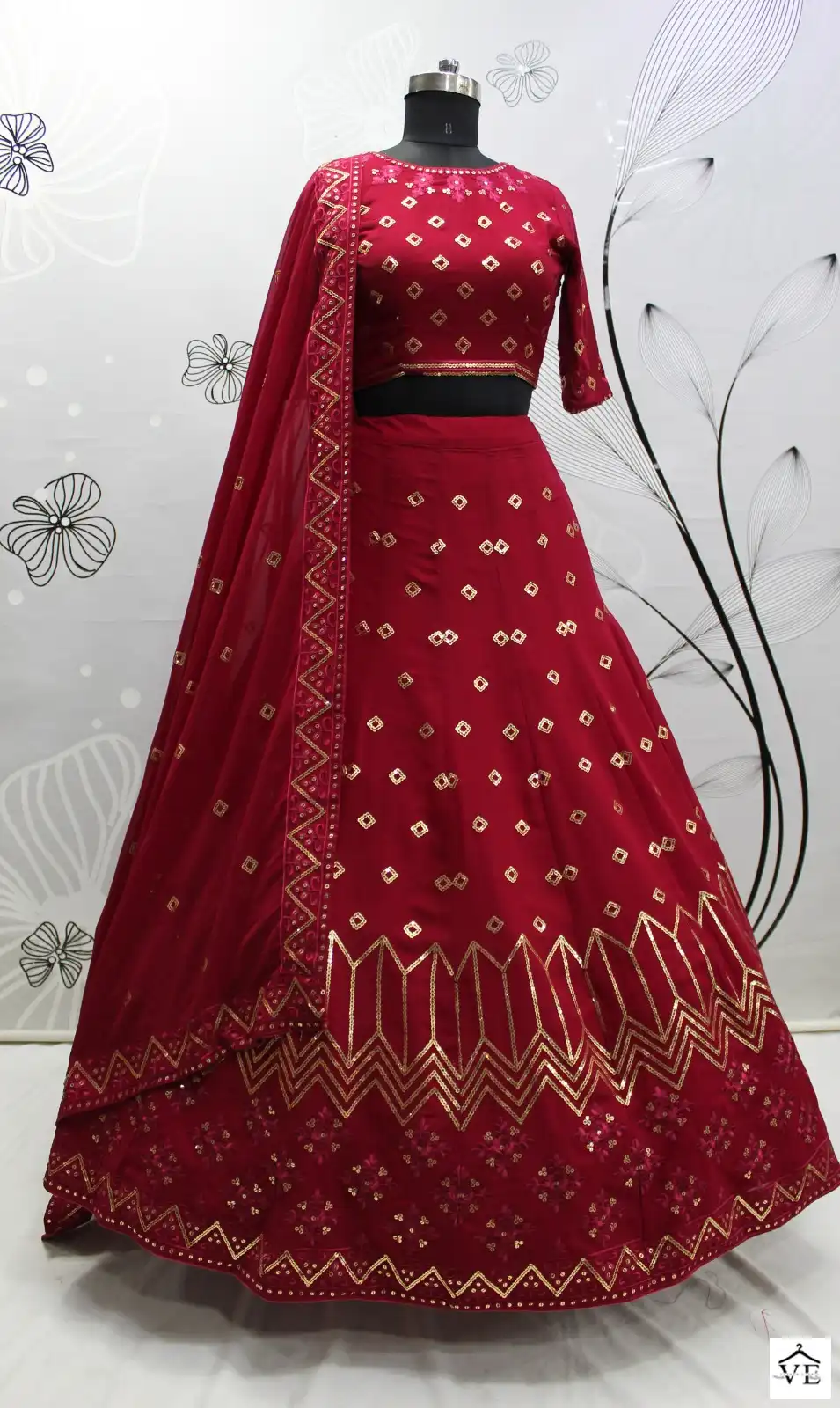 Shubhkala Girlish Vol 3 Georgette Wholesale Lehenga Catalog — Wholesale Lehenga, MPA wholesale from Surat - Gallery Image 10