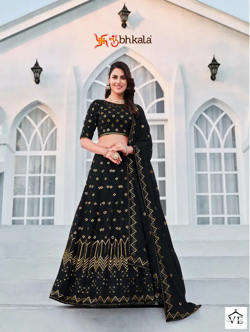 Shubhkala Girlish Vol 3 Georgette Wholesale Lehenga Catalog — Wholesale Lehenga, MPA wholesale from Surat - Gallery Image 8
