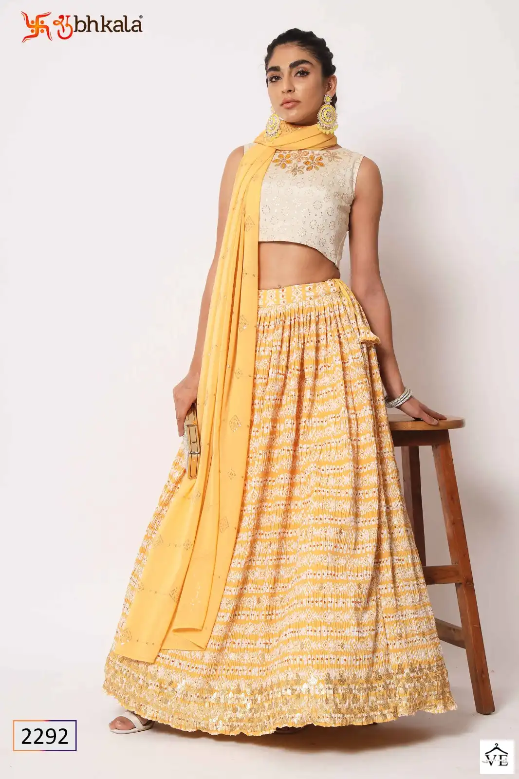 Shubhkala Girly Vol 26 Art Silk Wholesale Lehenga Catalog — Wholesale Lehenga, MPA wholesale from Surat - Gallery Image 6