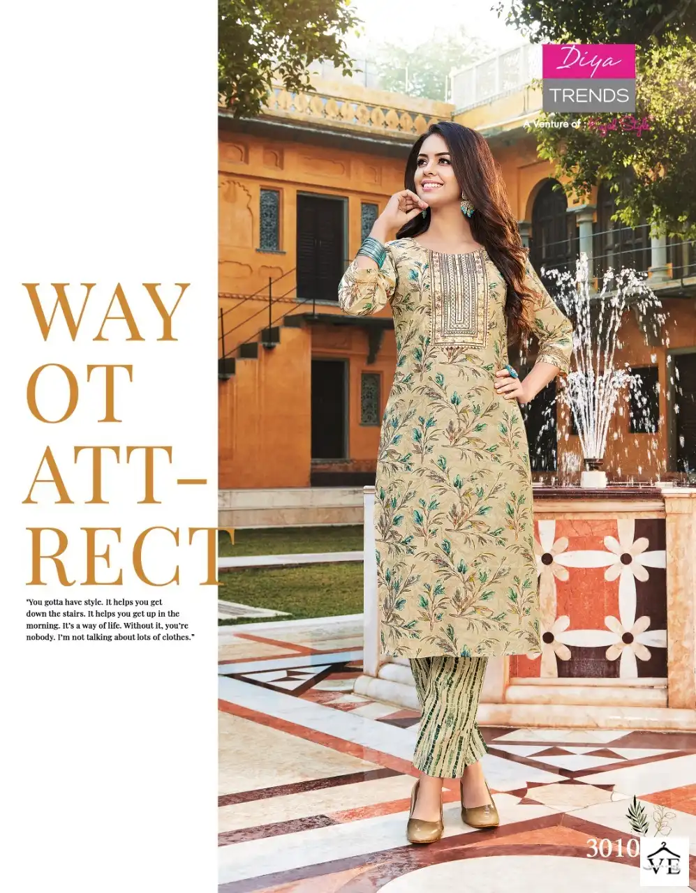 Diya Trends Goldy Vol-3 Chanderi Wholesale Kurti Pant Catalog - Image 11