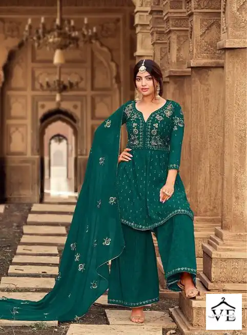 Mrudangi Gulabo-A Heavy Faux Georgette Wholesale Sharara Salwar Suit Catalog — Wholesale Salwar Suits, MPA wholesale from Surat - Gallery Image 4