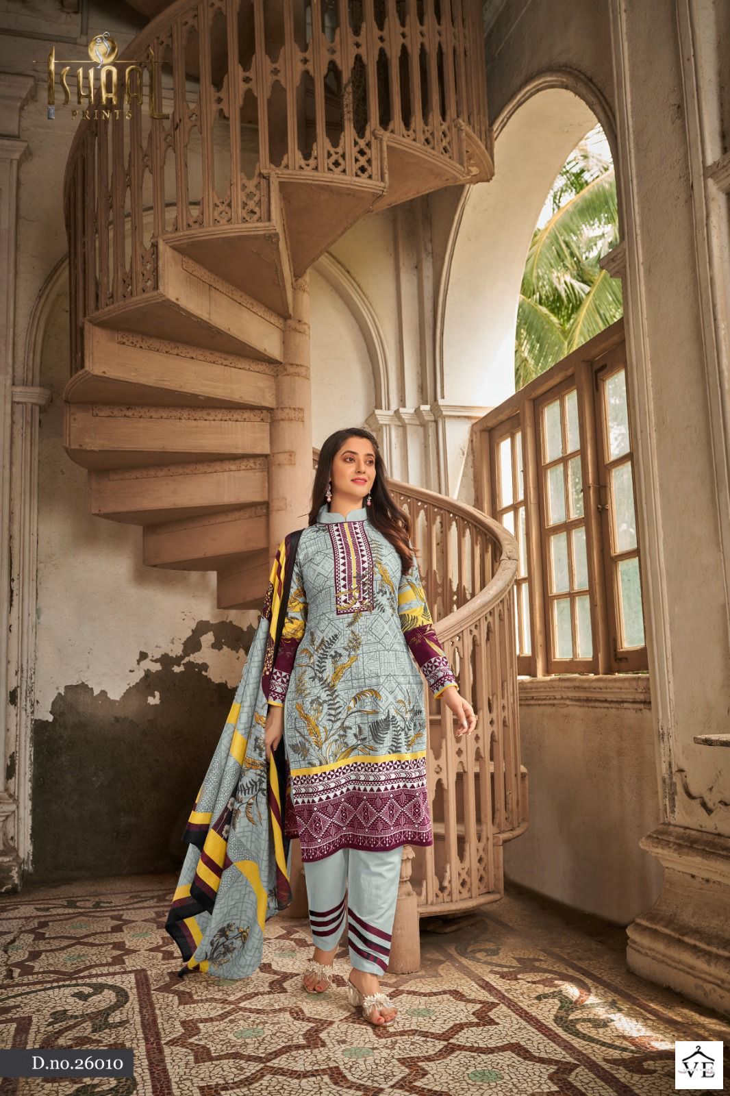 Ishaal Gulmohar Vol 26 Lawn Cotton Wholesale Pakistani Salwar Suit Catalog — Wholesale Salwar Suits, MPA wholesale from Surat - Gallery Image 9