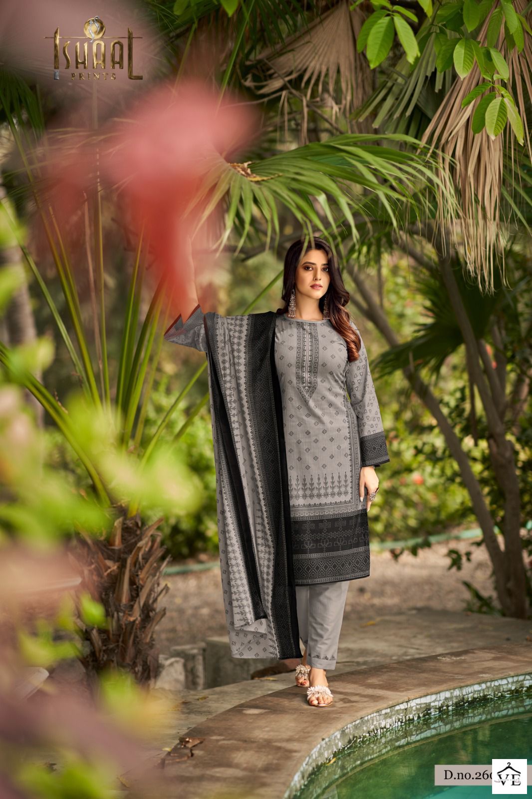 Ishaal Gulmohar Vol 26 Lawn Cotton Wholesale Pakistani Salwar Suit Catalog — Wholesale Salwar Suits, MPA wholesale from Surat - Gallery Image 2