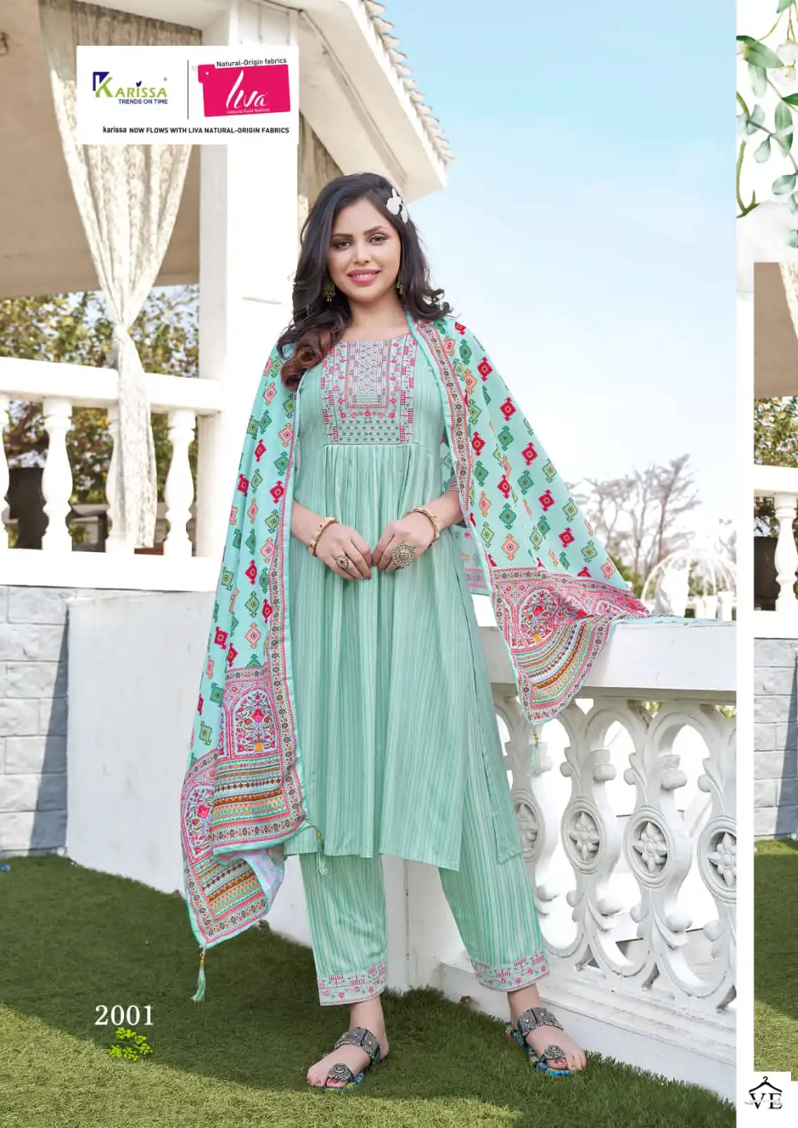 Karissa Gulmohar Vol-1 Premium Liva Rayon Wholesale Readymade Suits Catalog — Wholesale Salwar Suits, MPA wholesale from Surat - Gallery Image 3