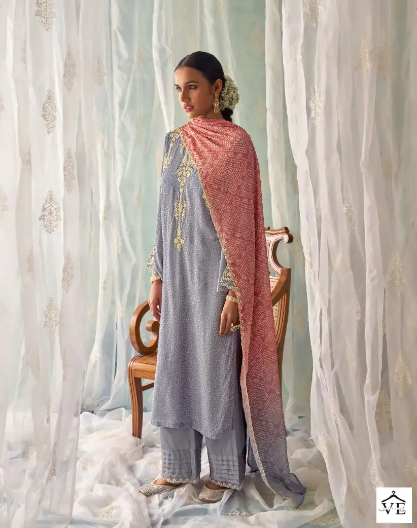 Kimora Gara-2 Pure Muslin Silk Wholesale Fancy Salwar Suit Catalog — Wholesale Salwar Suits, MPA wholesale from Surat - Gallery Image 5