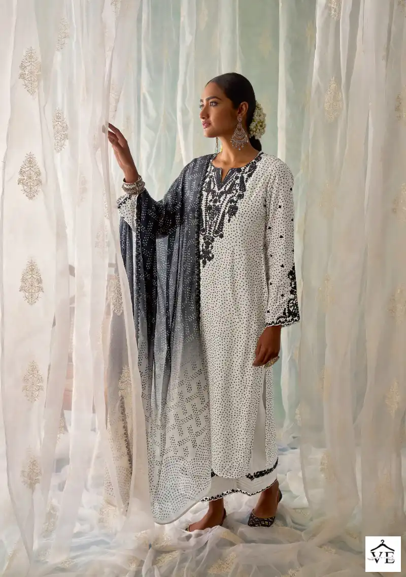 Kimora Gara-2 Pure Muslin Silk Wholesale Fancy Salwar Suit Catalog — Wholesale Salwar Suits, MPA wholesale from Surat - Gallery Image 4