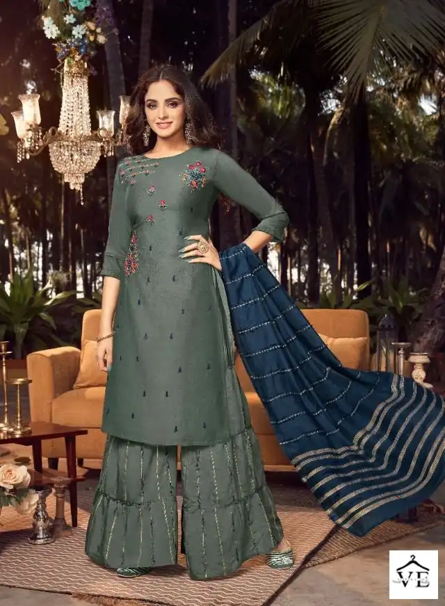 Anju Fabrics Ghoomer Vol 2 Bamber Silk Wholesale Readymade Suits Catalog — Wholesale Salwar Suits, MPA wholesale from Surat - Gallery Image 3