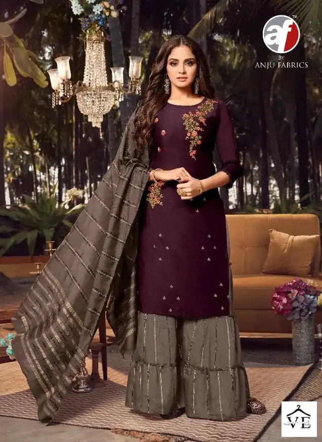 Anju Fabrics Ghoomer Vol 2 Bamber Silk Wholesale Readymade Suits Catalog — Wholesale Salwar Suits, MPA wholesale from Surat - Gallery Image 4