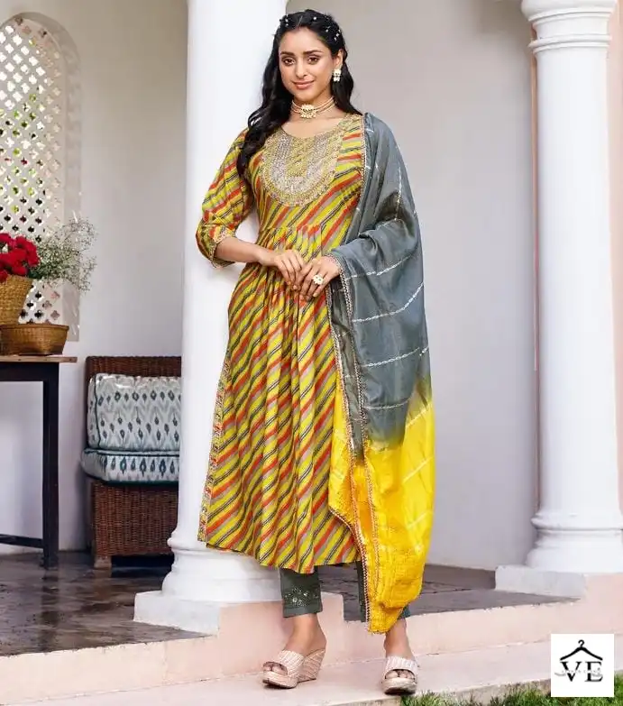 Wanna Glitter Heavy Quality Pure Cotton Wholesale Readymade Suits Catalog — Wholesale Salwar Suits, MPA wholesale from Surat — view 1