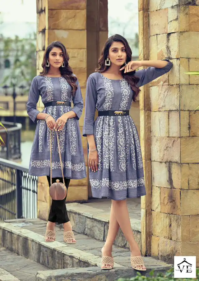 Poonam Designer Glory Pure Soft Viscose Wholesale Kurti With Belt Catalog — Wholesale Kurtis, MPA wholesale from Surat - Gallery Image 8