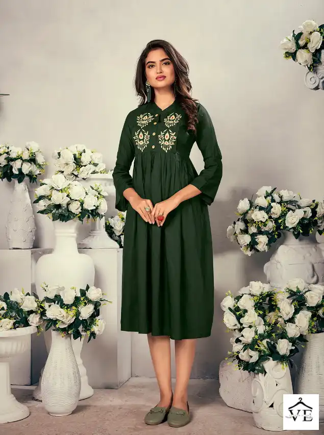 Vardan Designer Good News 14Kg Heavy Rayon Wholesale Kurti Catalog — Wholesale Kurtis, MPA wholesale from Surat - Gallery Image 6