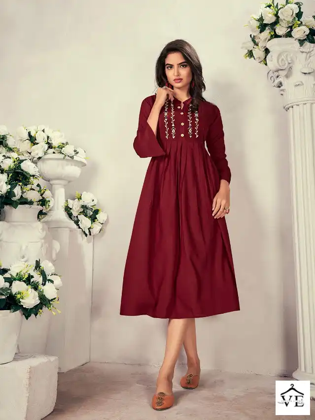 Vardan Designer Good News 14Kg Heavy Rayon Wholesale Kurti Catalog — Wholesale Kurtis, MPA wholesale from Surat - Gallery Image 3