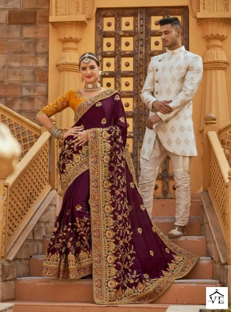 Kalista Gruhlaxmi-3 Blooming Satin Barfi Wholesale Designer Heavy Saree Catalog — Wholesale Sarees, MPA wholesale from Surat - Gallery Image 5