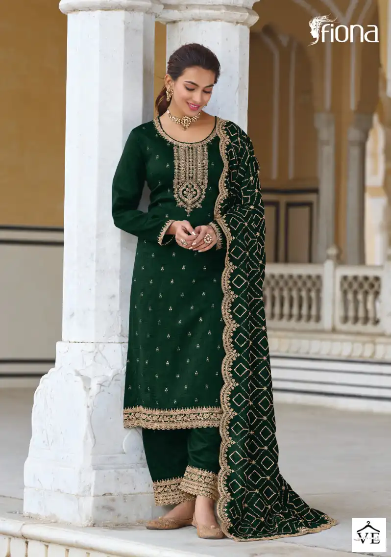 Fiona Gulrang Premium Silk Wholesale Designer Suit Catalog — Wholesale Salwar Suits, MPA wholesale from Surat - Gallery Image 4