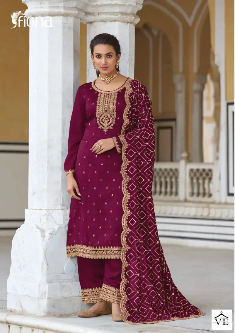 Fiona Gulrang Premium Silk Wholesale Designer Suit Catalog — Wholesale Salwar Suits, MPA wholesale from Surat - Gallery Image 5