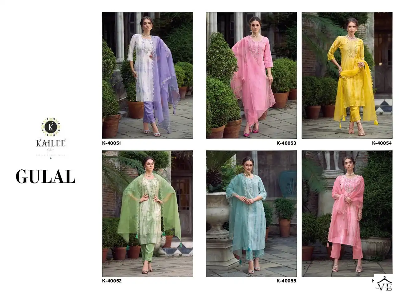 Kailee Fashion Gulal Pure Viscose Muslin Wholesale Readymade Suits Catalog — Wholesale Salwar Suits, MPA wholesale from Surat — view 6