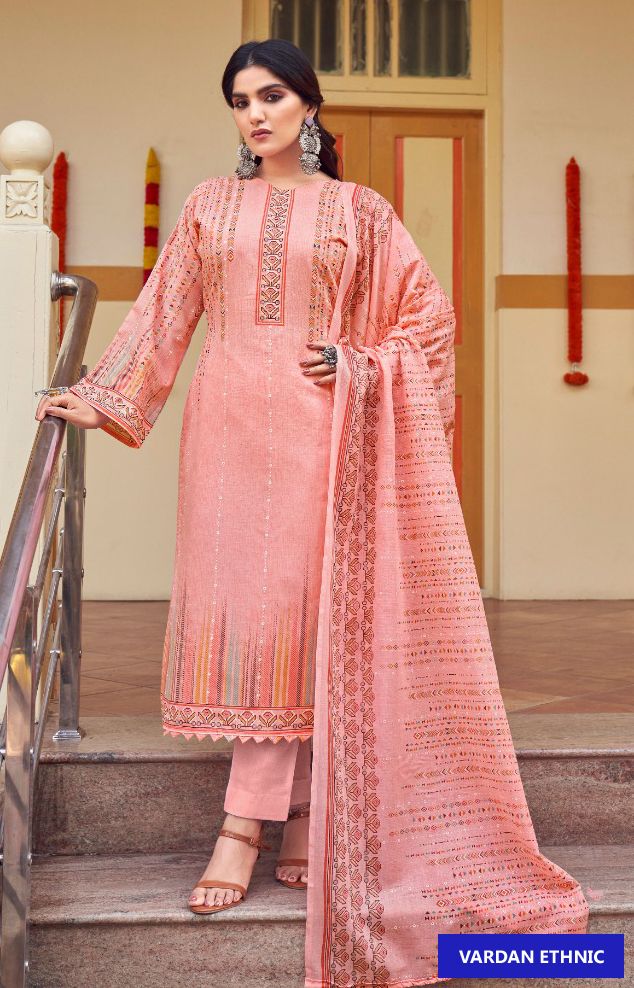 Zulfat Designer Hakoba Cotton Wholesale Pakistani Salwar Suit Catalog - Image 3