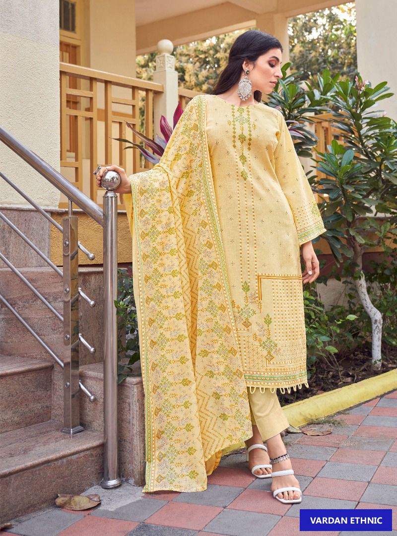 Zulfat Designer Hakoba Cotton Wholesale Pakistani Salwar Suit Catalog - Image 6