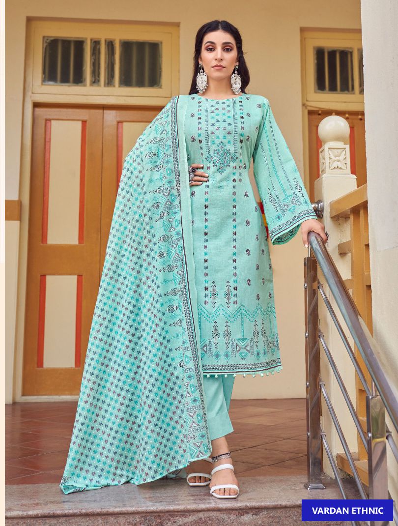 Zulfat Designer Hakoba Cotton Wholesale Pakistani Salwar Suit Catalog - Image 7
