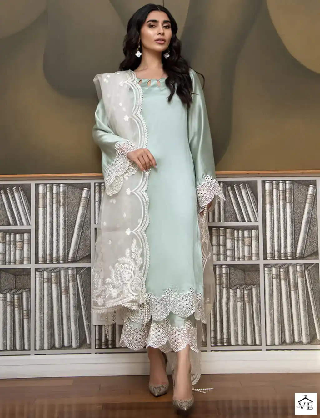 Hoor Tex HF-02 Sateen Wholesale Pakistani Suit — Wholesale Salwar Suits, MPA wholesale from Surat — view 1