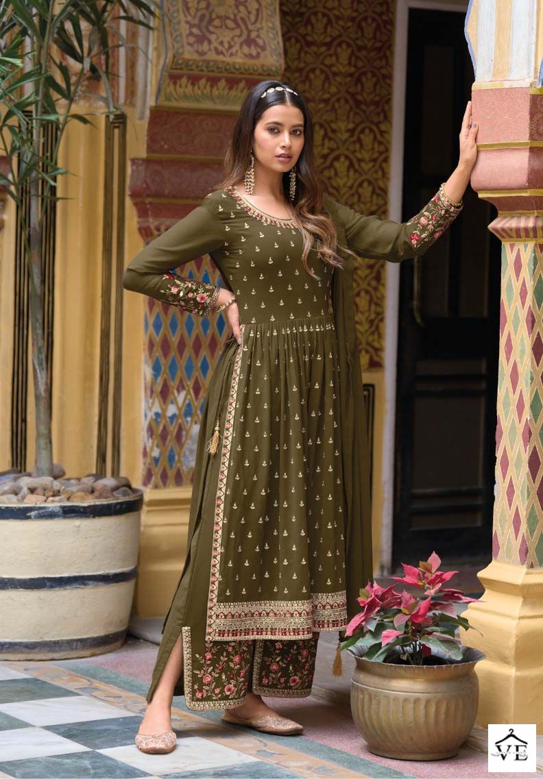 Ajraa Hiva Vol 7 Georgette Wholesale Designer Readymade Salwar Suit Catalog — Wholesale Salwar Suits, MPA wholesale from Surat - Gallery Image 3
