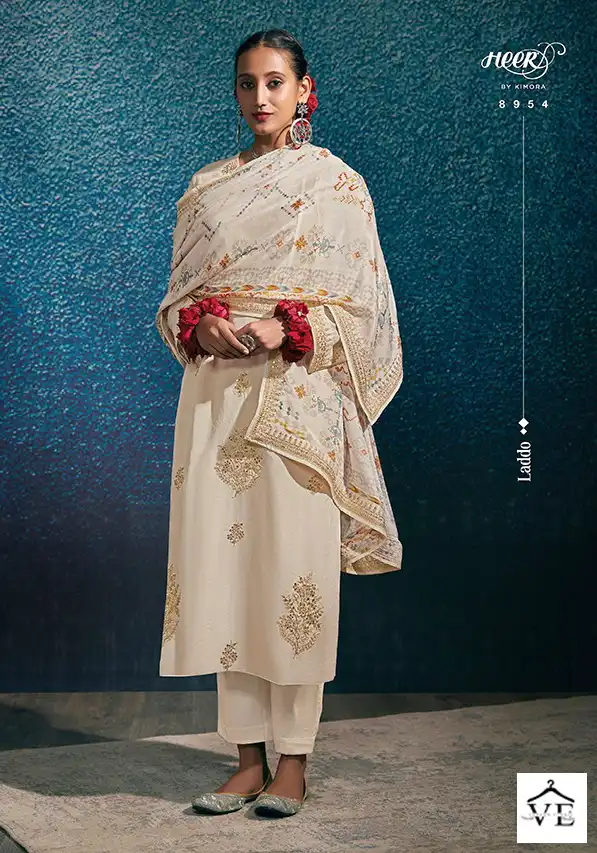 Kimora Laddo Heavy Georgette Wholesale Designer Suit Catalog — Wholesale Salwar Suits, MPA wholesale from Surat - Gallery Image 8