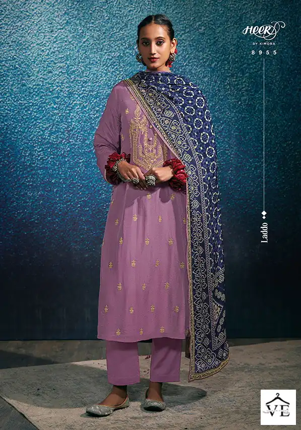 Kimora Laddo Heavy Georgette Wholesale Designer Suit Catalog — Wholesale Salwar Suits, MPA wholesale from Surat - Gallery Image 2