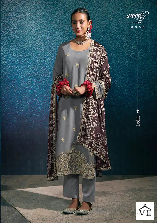 Kimora Laddo Heavy Georgette Wholesale Designer Suit Catalog — Wholesale Salwar Suits, MPA wholesale from Surat - Gallery Image 4