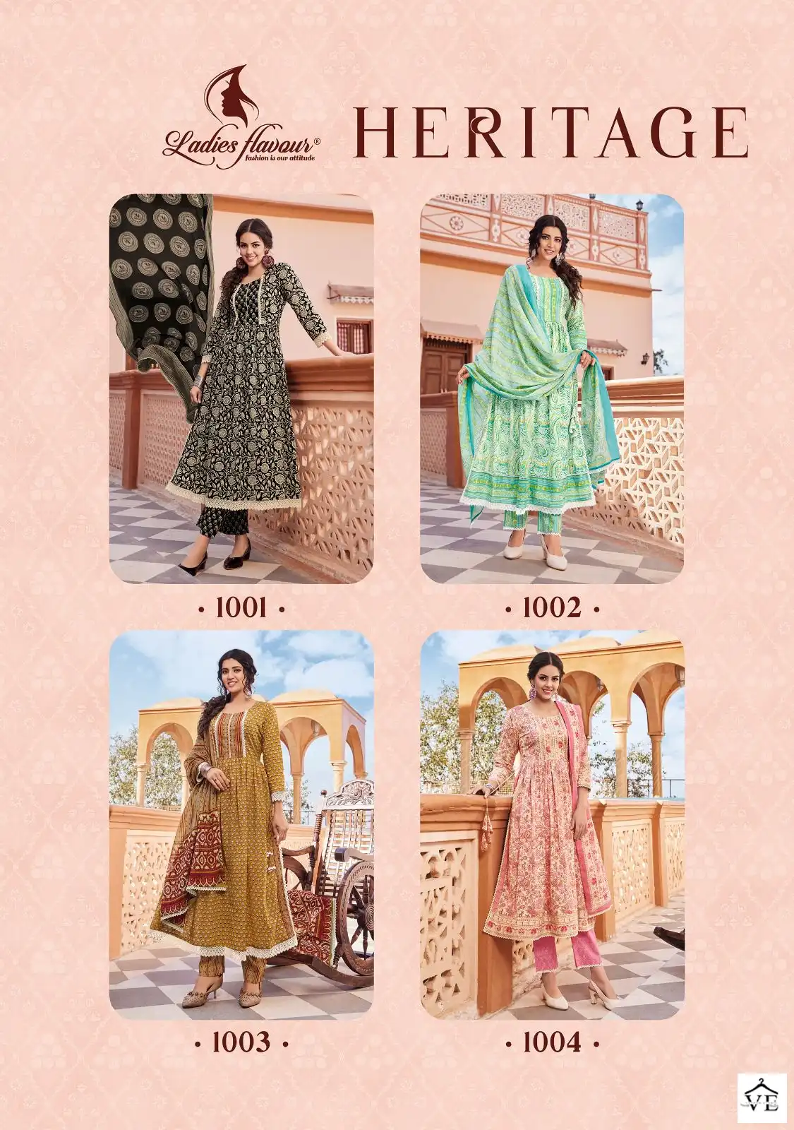 Ladies Flavour Heritage Pure Cotton Wholesale Readymade Salwar Suit Catalog — Wholesale Salwar Suits, MPA wholesale from Surat — view 5