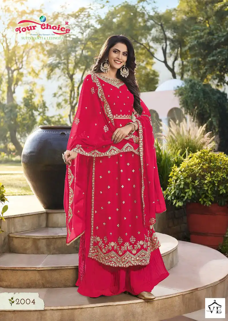 Your Choice Iconic-2 Blooming Georgette Wholesale Readymade Salwar Suit Catalog — Wholesale Salwar Suits, MPA wholesale from Surat — view 5