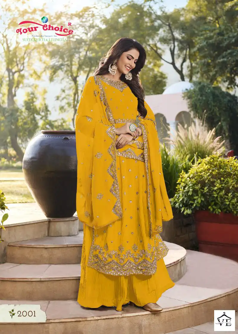 Your Choice Iconic-2 Blooming Georgette Wholesale Readymade Salwar Suit Catalog — Wholesale Salwar Suits, MPA wholesale from Surat — view 4