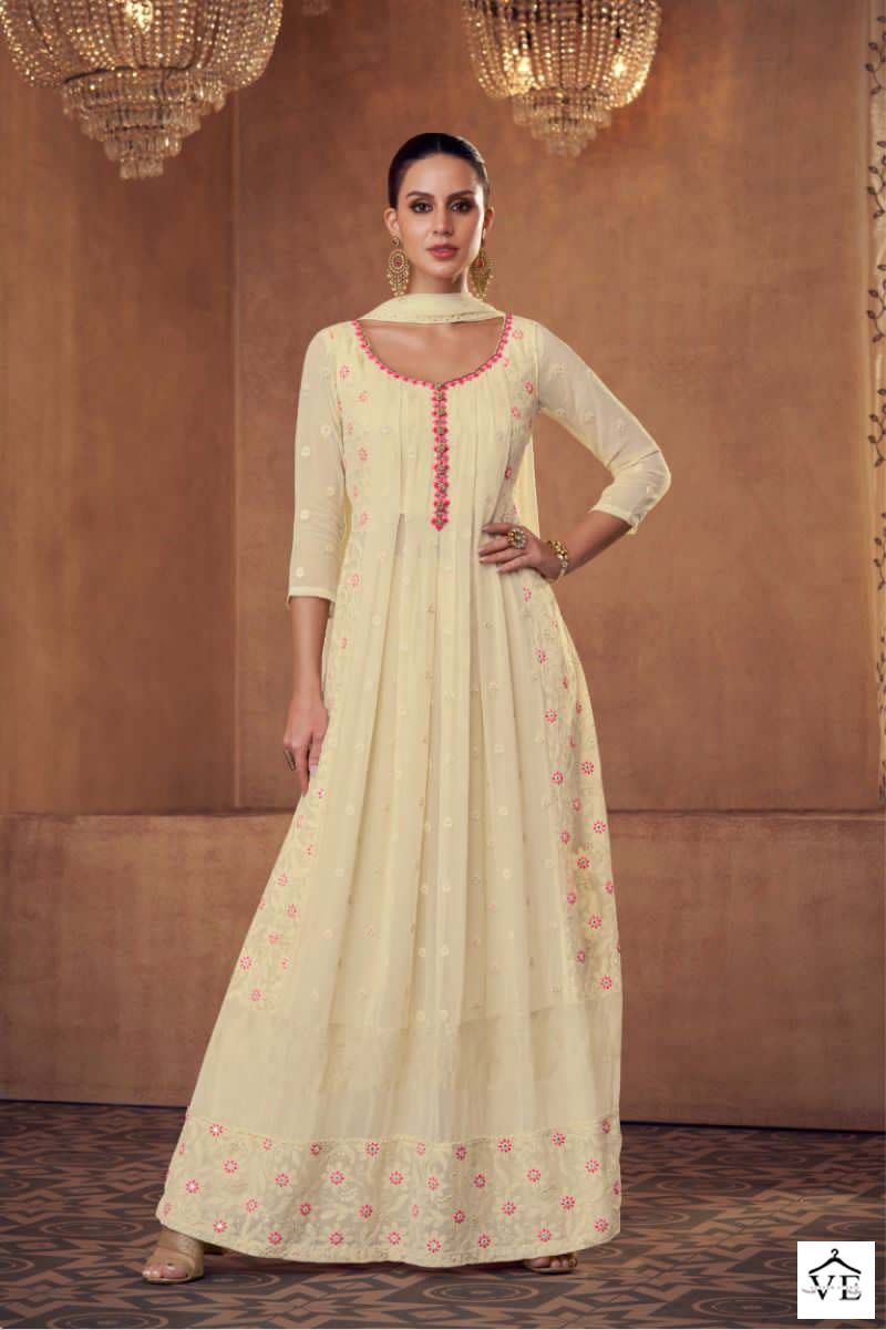 Gulkayra Iconin Georgette Wholesale Designer Readymade Suit Catalog — Wholesale Salwar Suits, MPA wholesale from Surat — view 3