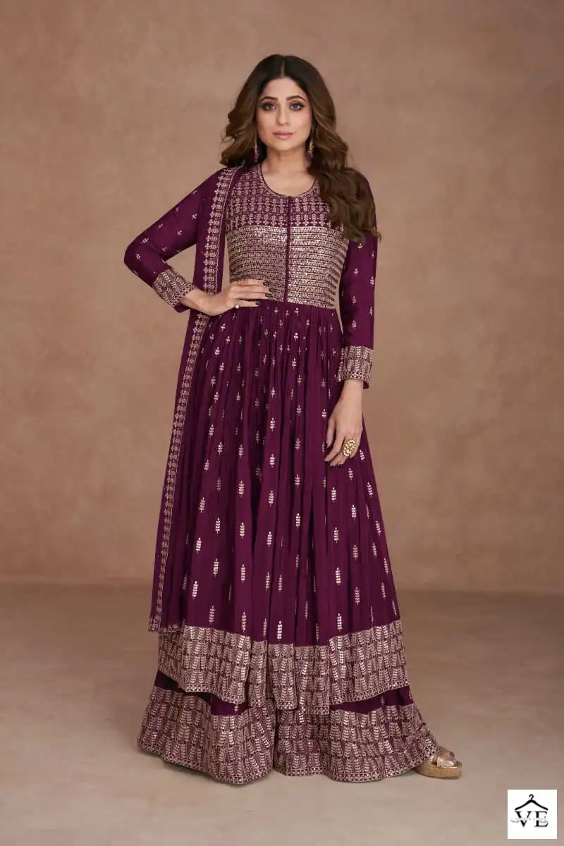 Aashirwad Idika Real Georgette Wholesale Readymade Salwar Suit Catalog — Wholesale Salwar Suits, Aashirwad Creation wholesale from Surat - Gallery Image 3