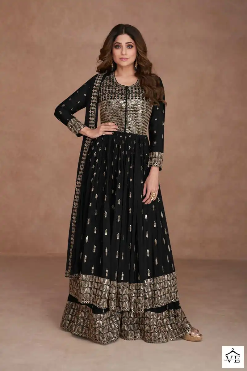 Aashirwad Idika Real Georgette Wholesale Readymade Salwar Suit Catalog — Wholesale Salwar Suits, Aashirwad Creation wholesale from Surat - Gallery Image 5