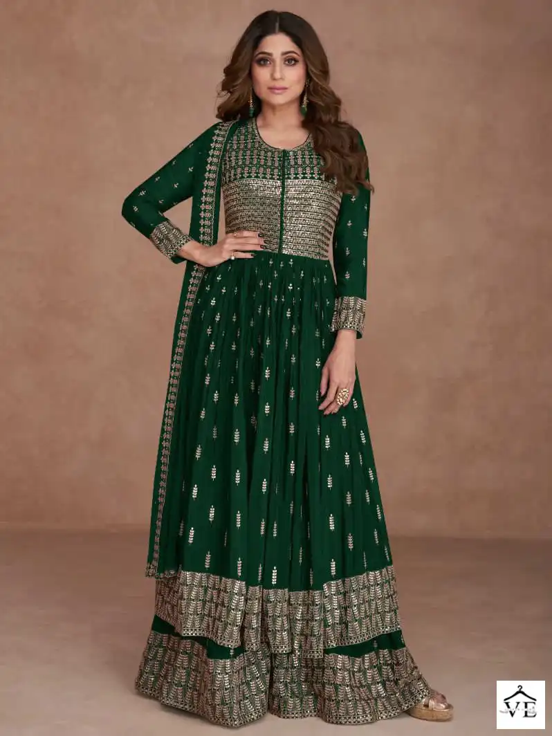 Aashirwad Idika Real Georgette Wholesale Readymade Salwar Suit Catalog — Wholesale Salwar Suits, Aashirwad Creation wholesale from Surat — view 1
