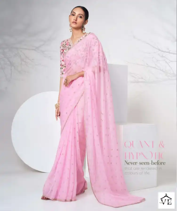 Arya Imperial Vol 9 Organza Wholesale Designer Saree Catalog — Wholesale Sarees, MPA wholesale from Surat - Gallery Image 3