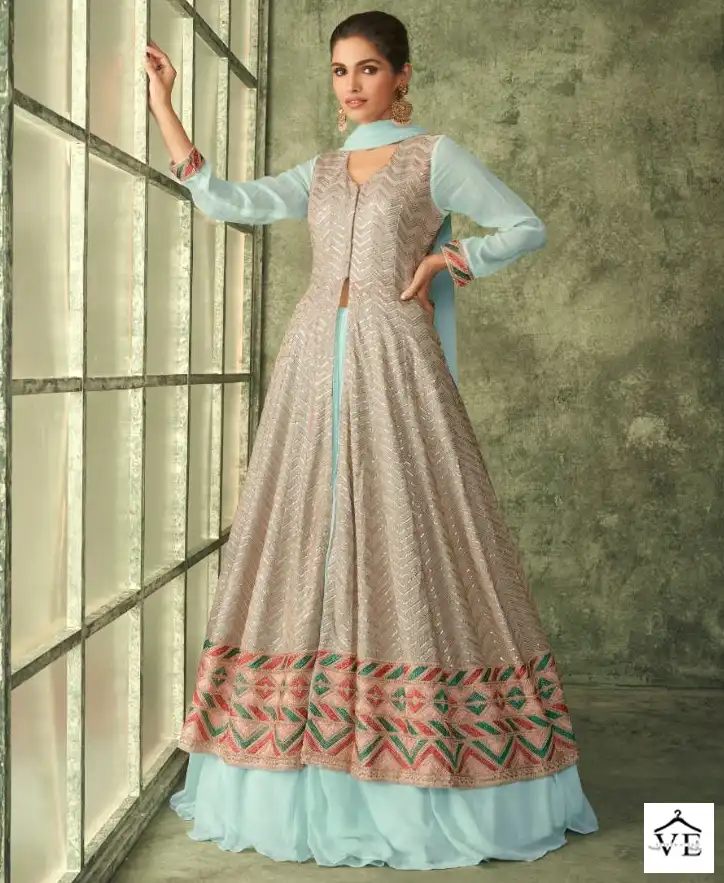 Sayuri Inayat Real Georgette Wholesale Designer Suit Catalog — Wholesale Salwar Suits, Sayuri Designer wholesale from Surat — view 1