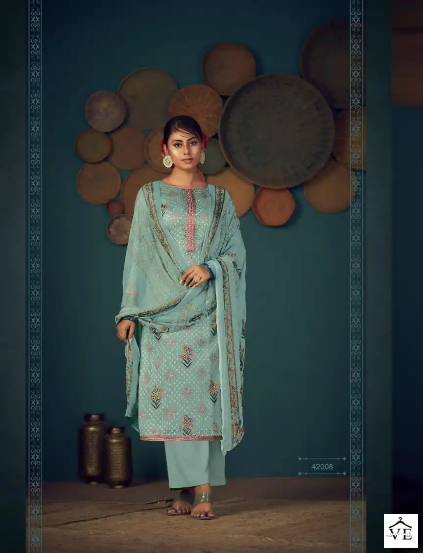 Siyoni Ishana Vol 2 Pure Heavy Jam Wholesale Salwar Suit Catalog — Wholesale Salwar Suits, MPA wholesale from Surat - Gallery Image 4