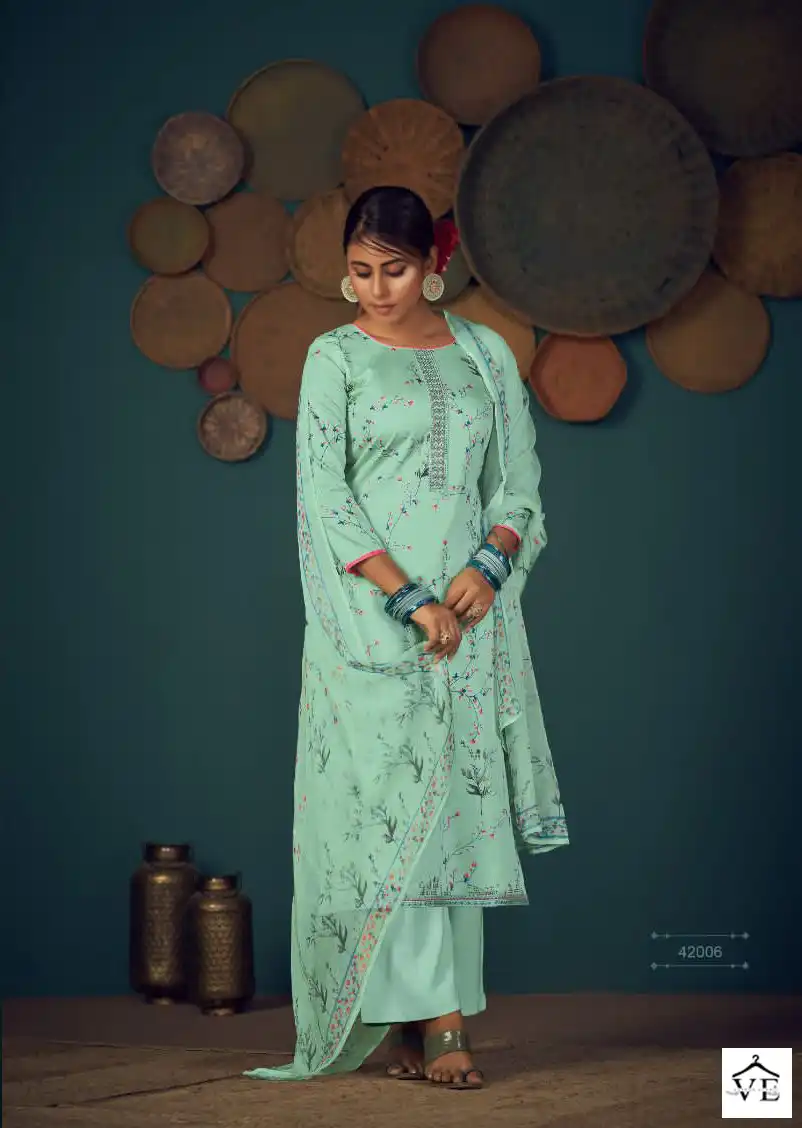 Siyoni Ishana Vol 2 Pure Heavy Jam Wholesale Salwar Suit Catalog — Wholesale Salwar Suits, MPA wholesale from Surat - Gallery Image 5