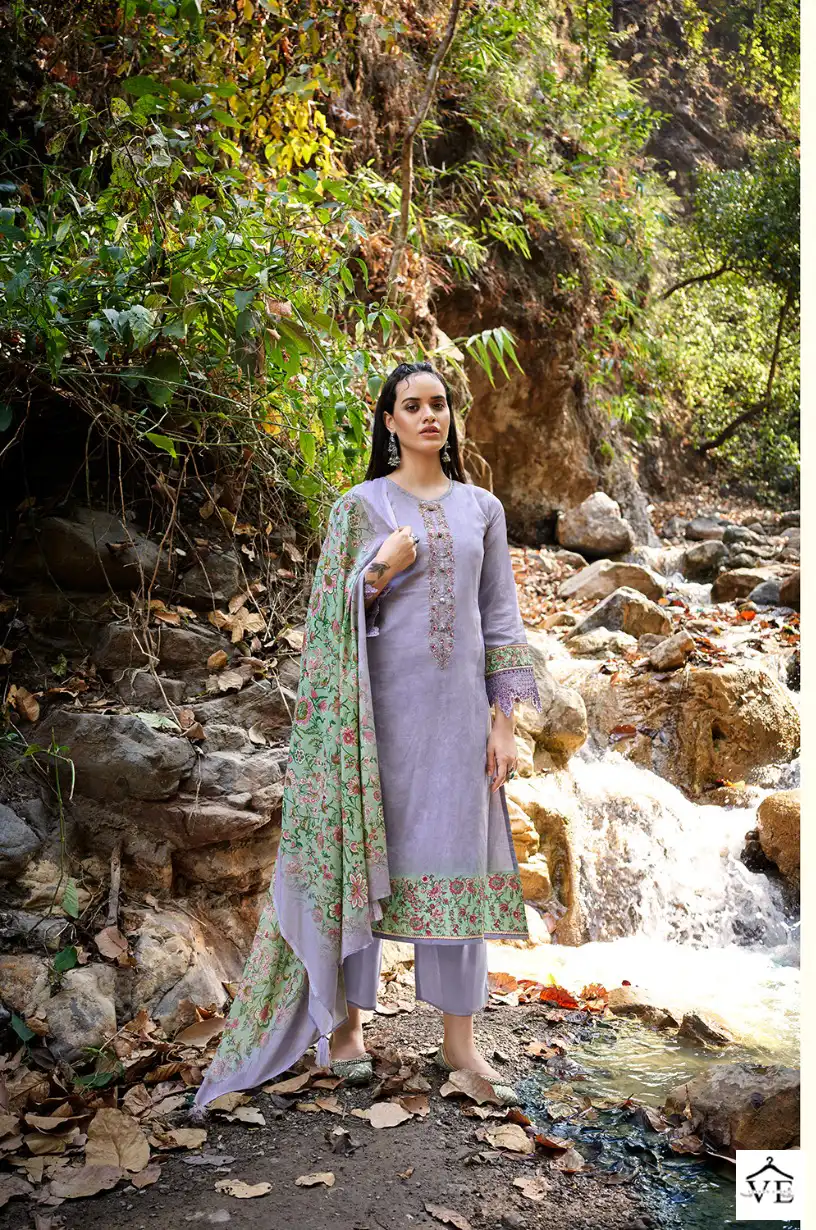 Rang Ivory Pure Lawn Cotton Wholesale Salwar Suit Catalog — Wholesale Salwar Suits, MPA wholesale from Surat - Gallery Image 6