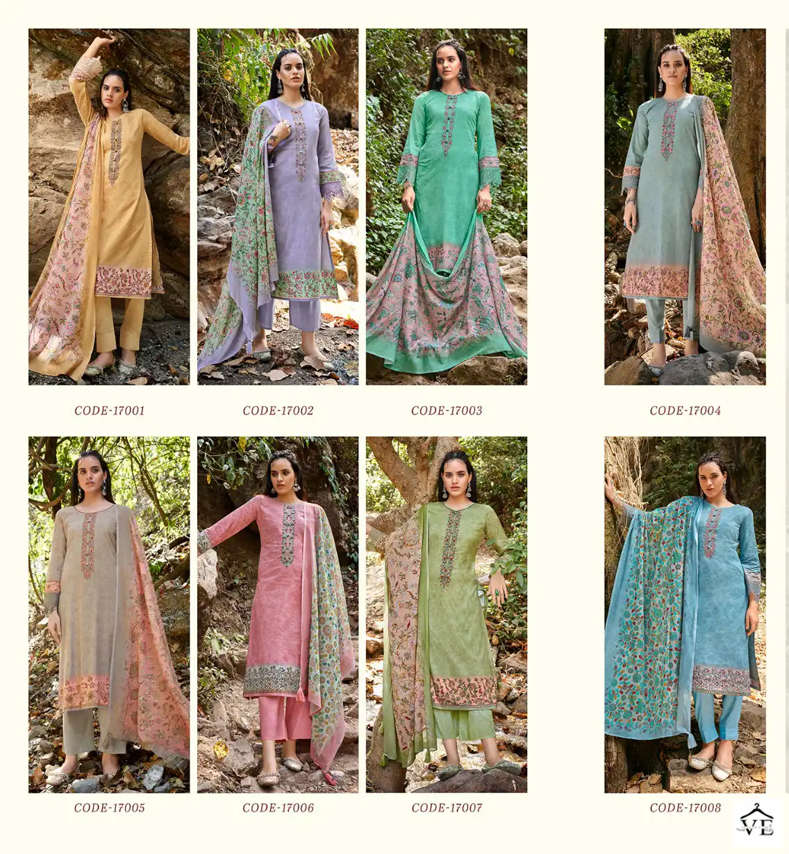 Rang Ivory Pure Lawn Cotton Wholesale Salwar Suit Catalog — Wholesale Salwar Suits, MPA wholesale from Surat — view 9