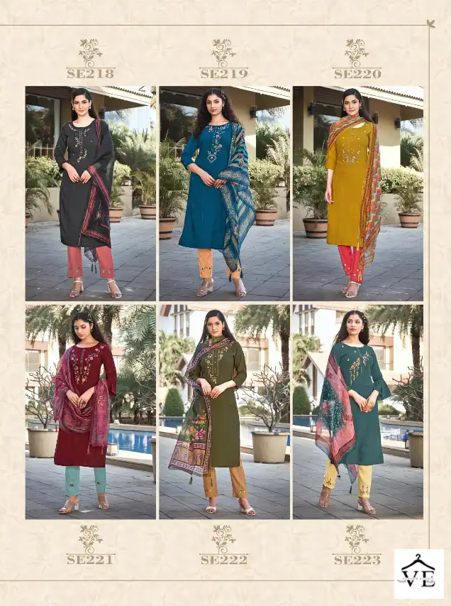 Vastrikaa Inayat Fancy Rayon Wholesale Readymade Salwar Suit Catalog — Wholesale Salwar Suits, MPA wholesale from Surat — view 7