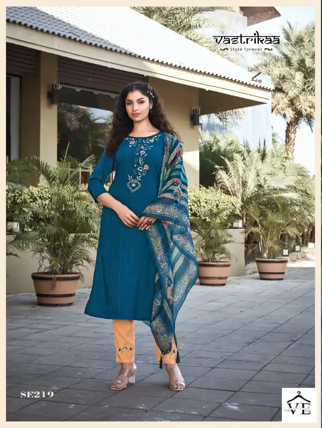 Vastrikaa Inayat Fancy Rayon Wholesale Readymade Salwar Suit Catalog — Wholesale Salwar Suits, MPA wholesale from Surat - Gallery Image 4