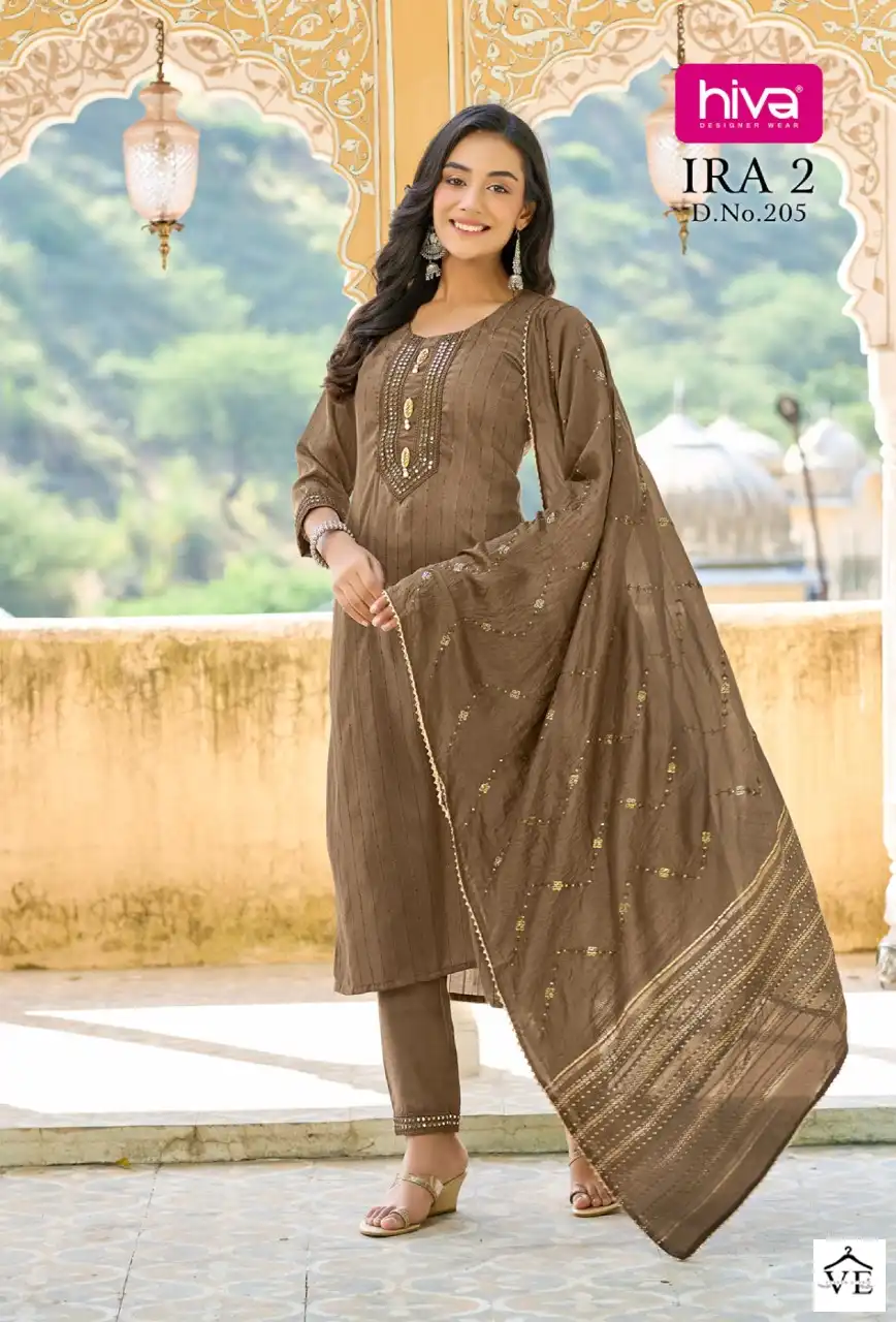 Hiva Ira 2 New Cotton Fancy Wholesale Readymade Suits Catalog — Wholesale Salwar Suits, MPA wholesale from Surat — view 6