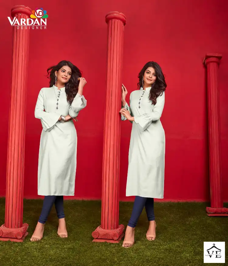 Vardan Designer Jaam Vol 1 Heavy Jam Cotton Wholesale Kurti Catalog — Wholesale Kurtis, MPA wholesale from Surat - Gallery Image 2